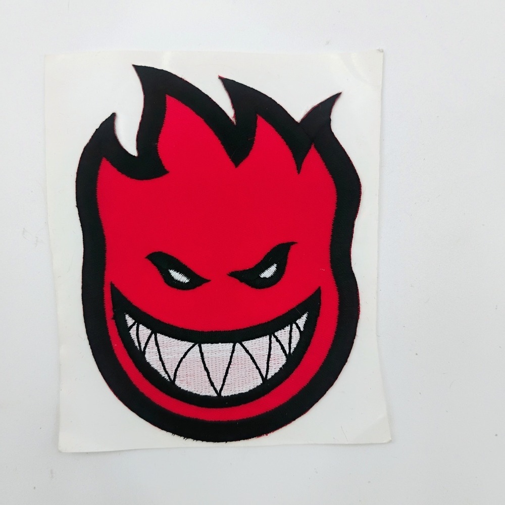 Spitfire Wheels Bighead Embroidered Fabric Sticker Patch Decal VTG 90s Y2K Rare